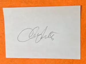 ALAN FOSTER ~ Signed/Autographed 4X6 Index Card ~ MLB Dodgers Cardinals ~ No COA - Picture 1 of 3