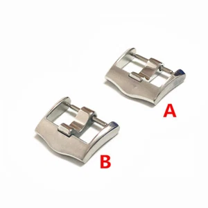 High Quality Stainless Steel Watch Clasp Metal Pin Buckle 18mm For Omg Seamaster - Picture 1 of 8