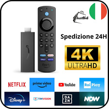 Fire TV Stick Amazon con telecomando vocale Alexa, 4K Ultra HD GARANZIA 1 ANNO!!