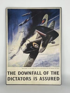 Spitfire Plane British Royal Airforce Retro Military Official Metal Sign - Picture 1 of 6