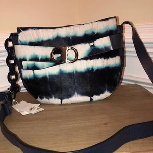 New tory burch babylon tie dye bag purse crossbody $795 Fur Nubuck NWT - Picture 1 of 9