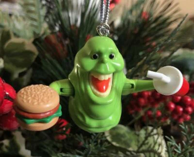 COLUMBIA PICTURES Ghostbusters Christmas Ornament Interactive 16 pc Slimer Set w 4 BONUS Slimes!