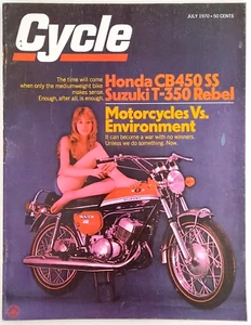 Cycle Magazine July 1970 Honda CB450SS Motorcycle Vs. Environment - Picture 1 of 4
