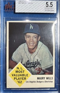 1963 Fleer #43 Maury Wills RC