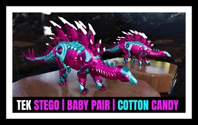 ARK Survival Ascended PvE TEK STEGOSAURUS STEGO COTTON CANDY  PC/XBOX/PS5 ASA - Image 1 of 2