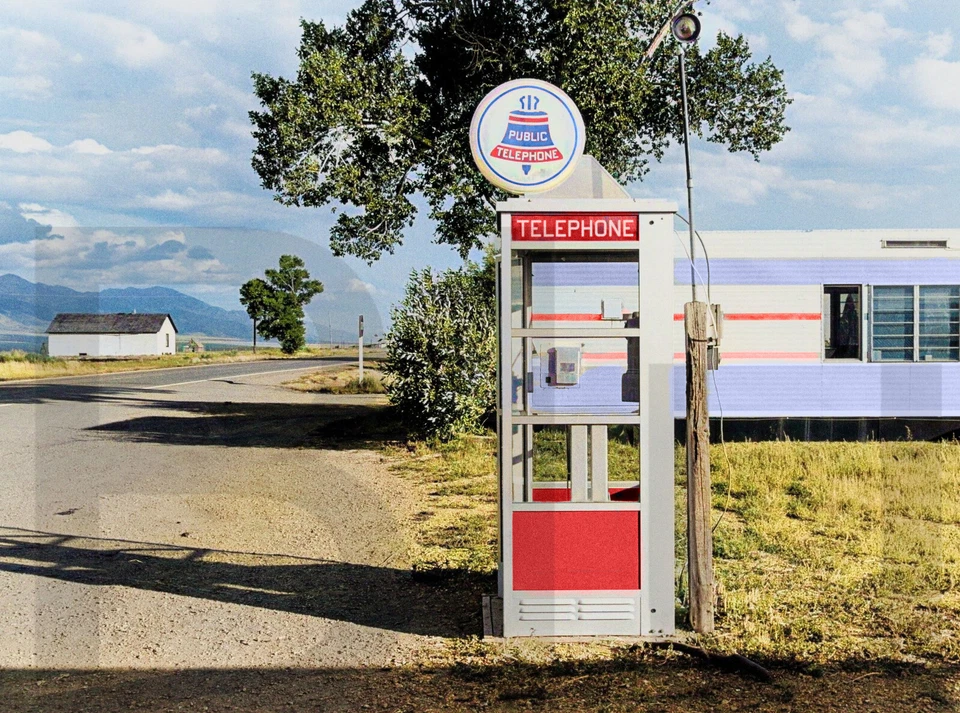 Buena Vista Colorado 1943 cabina telefónica 11 x 14" impresión fotográfica Foto 1 de 1