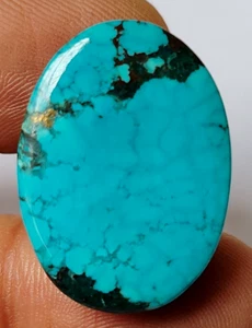 AAA+ Large Natural Turquoise 38.60 Ct. Oval Cabochon Loose Gemstone @Women Gift - Picture 1 of 6