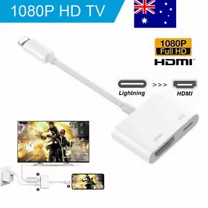 1PCS Lightning To HDMI Digital TV AV Adapter 1080P HDMI Cable For IPad IPhone AU - Picture 1 of 10