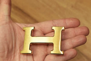 Hermes 32MM Gold Buckle Belt Gold Buckle - Picture 1 of 4