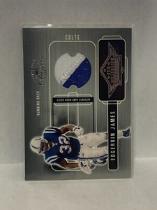 2002 Donruss Classics New Millennium Classics EDGERRIN JAMES (2-color patch)