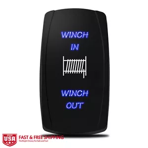 MICTUNING Car Momentary Rocker Switch WINCH IN/OUT on-off-on 20A 12V Universal - Picture 1 of 8