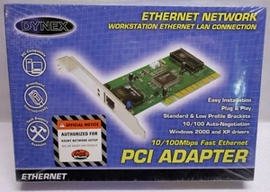 BRAND NEW DYNEX PCI ADPATER ETHERNET NETWORK - Picture 1 of 11