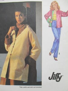 1979 uncut Vintage Simplicity 9112 Reversible Jacket Sewing Pattern size 6-8 - Picture 1 of 4
