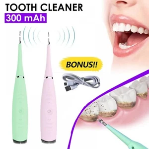 Electric Dental Scaler Tooth Stains Tool Tartar Calculus Plaque Remover Cleaner - Picture 1 of 16