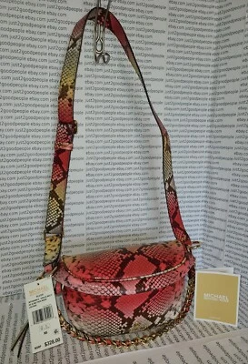 Michael Kors Slater XS Sling Pack Bolso Mensajero Dalia Multi Serpiente Estampado Nuevo con Etiquetas  Foto 1 de 4