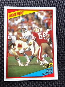1984 Topps Dan Marino Miami Dolphins Rookie Instant Replay Card #124 (crease) - Picture 1 of 2