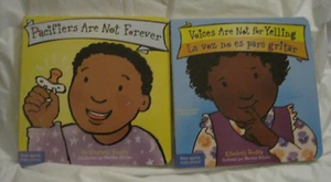 Lot 2~Board Books by Elizabeth Verdick~Pacifiers Voices (English/Spanish)~LBDLI - Imagen 1 de 4