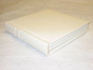 10x10 ivory Self Mount Wedding Photo Album - 40 Sides (Engraving Available) - Picture 1 of 3