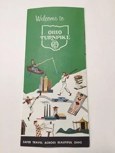 Folleto y mapa de viaje Welcome To Ohio Turnpike Commission Berea OH 1960 - Imagen 1 de 6