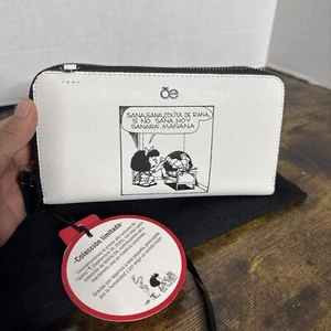 CLOE Mafalda Double zipper crossbody wallet NWT Mexico White - Picture 1 of 16