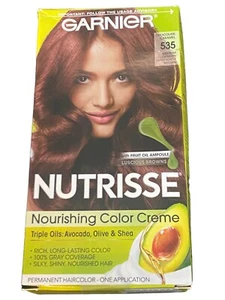 Garnier Nutrisse Nourishing Permanent Hair Color Creme #535 Chocolate Caramel - Picture 1 of 4