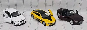 Kinsmart Lot of 3 BMW - 1/34 Scale Die-cast Pull Back - Picture 1 of 13
