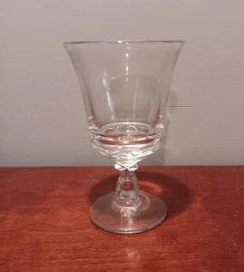 6 FOSTORIA GLASS CO. CENTURY CRYSTAL 10-OUNCE 5-7/8" TALL FOOTED WINE GOBLETS - Picture 1 of 3