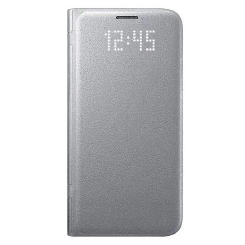 Samsung Galaxy S7 LED Flip Wallet Cover - Silver - Image 1 of 3