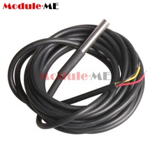 Waterproof DS18B20 Temperature Humidity Sensor Digital Probe Thermistor Cable 3M