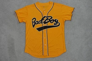Bad Boy Biggie Smalls Jersey Mens Small Yellow #10 Baseball Notorious BIG Stitch - Picture 1 of 9