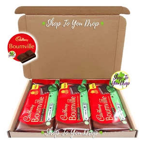 BOURNVILLE DARK CHOCOLATE MINT CRISP BAR 3 x 100g GIFT BOX Christmas Present🍫🎅 - Picture 1 of 12