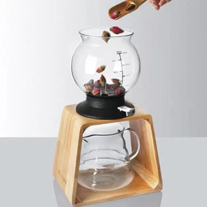 New Heat Resistant Glass Teapot Clear Glass Teapot Set Water Tower Pot Tea Set - Picture 1 of 9