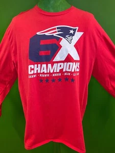 NFL New England Patriots 6X Champions L/S T-Shirt Men's 2X-Large - Picture 1 of 3
