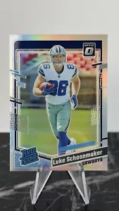2023 Panini Donruss Optic Rated Rookie Holo #227 Luke Schoonmaker - Cowboys - Picture 1 of 2