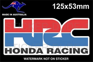 PEGATINA HRC HONDA CARRERAS MOTOCROSS MOTO MOTO - Imagen 1 de 1