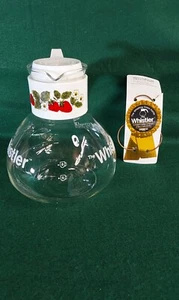 RARE 1970'S GEMCO WHISTLER 8 CUP TEA POT STRAWBERRY & DAISEY DESIGN BRAND NEW - Picture 1 of 6