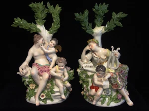 Pair Royal Vienna Figural Groups - Picture 1 of 11