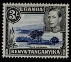 Kenya Uganda Tanganyika Gvi Sg147ac, 3S Deep Violet-Blue/Black Nh Mint. Cat £45.