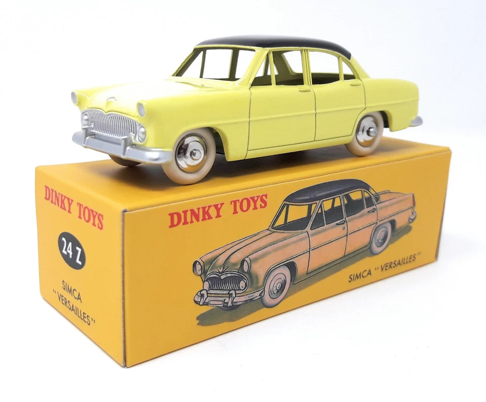 Dinky Toys by Atlas 1/43 Simca Versailles yellow black Model Car Metal # 24 Z - Image 1 of 3