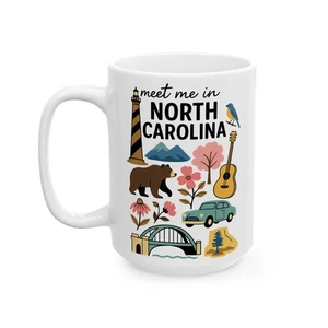 North Carolina Adventure Ceramic Mug - Perfect for Coffee Lovers, Gifts, [...] - Picture 1 of 6