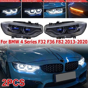 2Pcs Left & Right LED Headlights Assembly For BMW 4 Series F32 F36 F82 2013-2020 - Picture 1 of 14