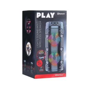 Vivitar Play Lights Sound Hold Wireless Bluetooth Speaker - FREE Shipping - NEW - Picture 1 of 4