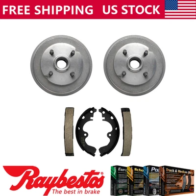 Kit trasero tambores de freno y zapatas de freno para Toyota Tercel 1993-1994 - Raybestos Foto 1 de 4