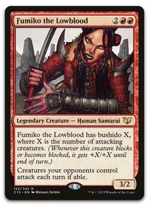Fumiko the Lowblood #155 (NM) Commander 2015 C15 Magic MTG - Picture 1 of 2