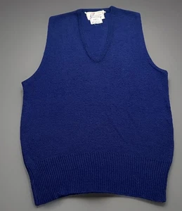 Vintage 60s Legionär Navy Blue Orlon Knit Sweater Vest Adult Small - Bild 1 von 6