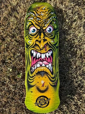 Santa Cruz Rob Roskopp Face 50 Aniversario Edición Especial - Póster Firmado Foto 1 de 3