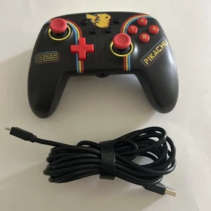 PowerA Enhanced Wired Controller Nintendo Switch Pokemon: Pikachu Tested - Picture 1 of 4