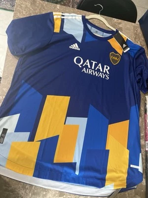 Camiseta de fútbol local Adidas Boca Juniors auténtica 22/23 para hombre - Ibarra #4 2XL Foto 1 de 2