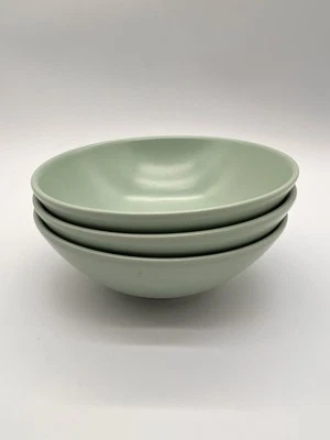 Lot of (3) IKEA of Sweden FARGRIK Mint Seafoam Green Coupe Cereal Bowls 15199 - Image 1 of 4