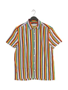 Camisa Topman Hombre S Multi Rayas 100% Viscosa Básica Nueva con etiquetas - Imagen 1 de 5